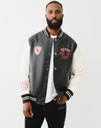 True Religion True PU Patch Varsity – Black/Winter White