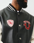 True Religion True PU Patch Varsity – Black/Winter White