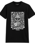 Karl Lagerfeld Paris LM5G2077 Camiseta Clásica Logo – Negro